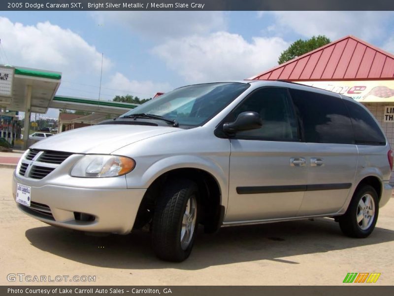 Bright Silver Metallic / Medium Slate Gray 2005 Dodge Caravan SXT