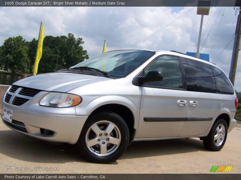 Bright Silver Metallic / Medium Slate Gray 2005 Dodge Caravan SXT