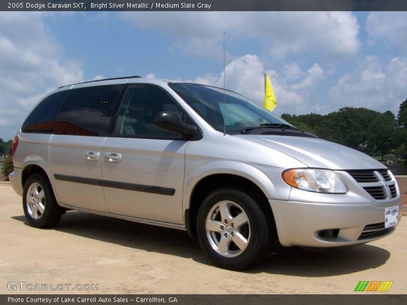 Bright Silver Metallic / Medium Slate Gray 2005 Dodge Caravan SXT