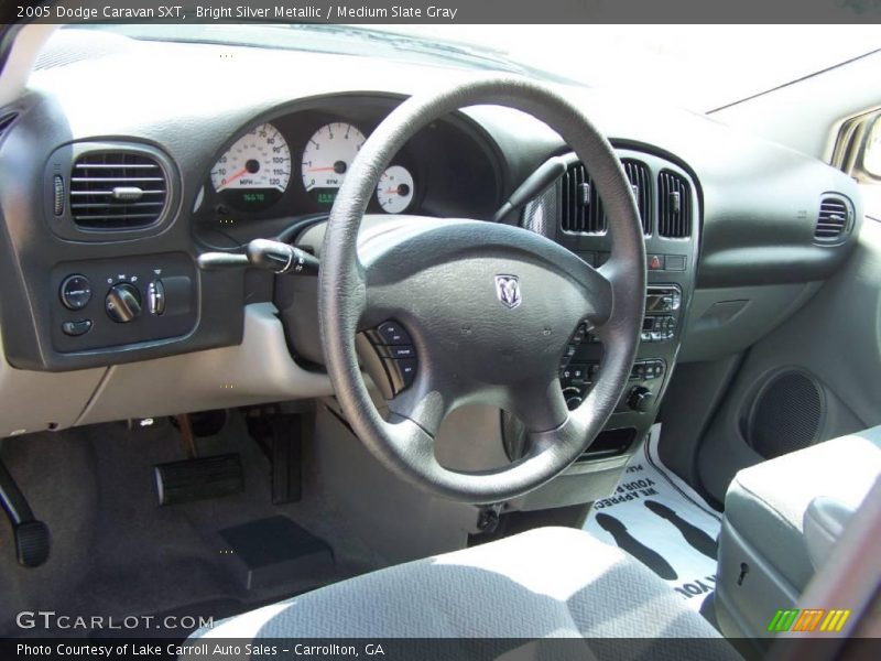 Bright Silver Metallic / Medium Slate Gray 2005 Dodge Caravan SXT