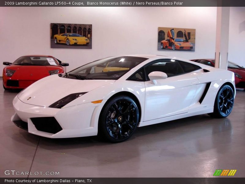 Bianco Monocerus (White) / Nero Perseus/Bianco Polar 2009 Lamborghini Gallardo LP560-4 Coupe