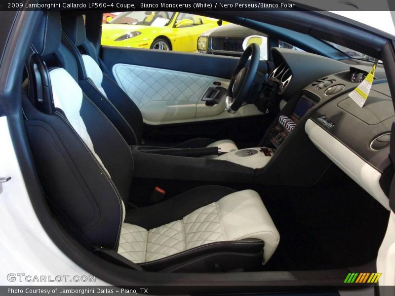 Bianco Monocerus (White) / Nero Perseus/Bianco Polar 2009 Lamborghini Gallardo LP560-4 Coupe