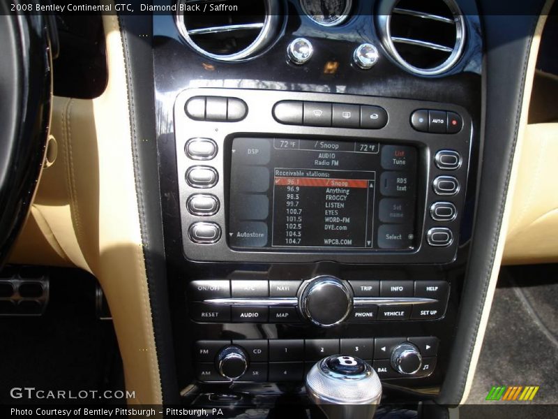 Diamond Black / Saffron 2008 Bentley Continental GTC