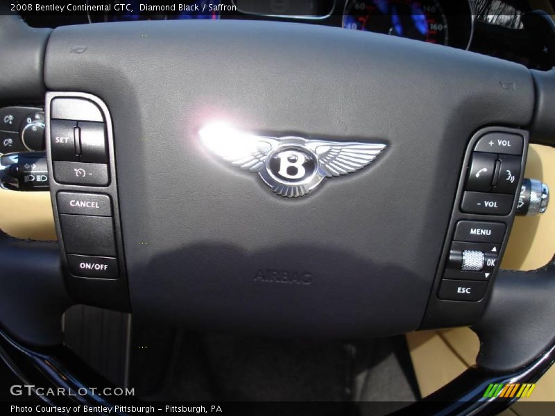 Diamond Black / Saffron 2008 Bentley Continental GTC