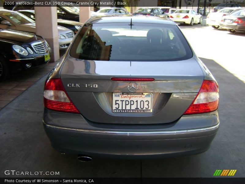 Granite Grey Metallic / Black 2006 Mercedes-Benz CLK 350 Coupe