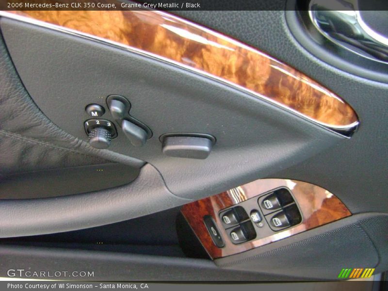 Granite Grey Metallic / Black 2006 Mercedes-Benz CLK 350 Coupe