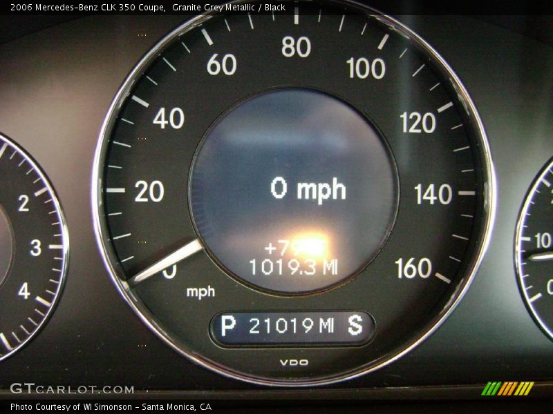 Granite Grey Metallic / Black 2006 Mercedes-Benz CLK 350 Coupe