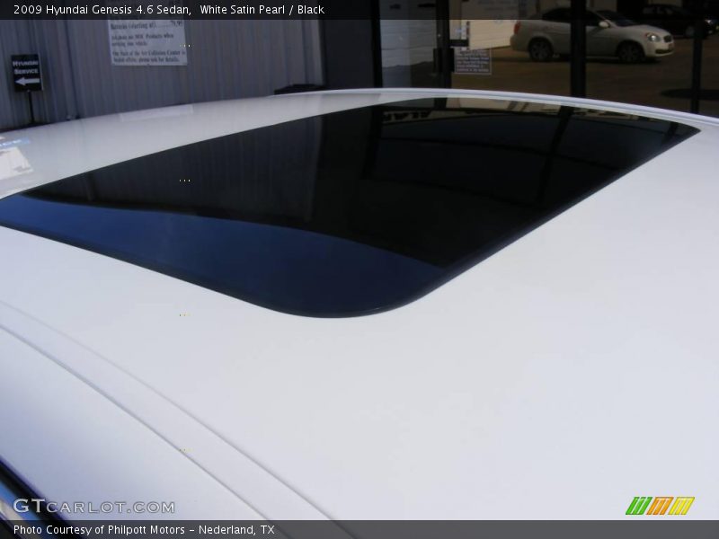 White Satin Pearl / Black 2009 Hyundai Genesis 4.6 Sedan