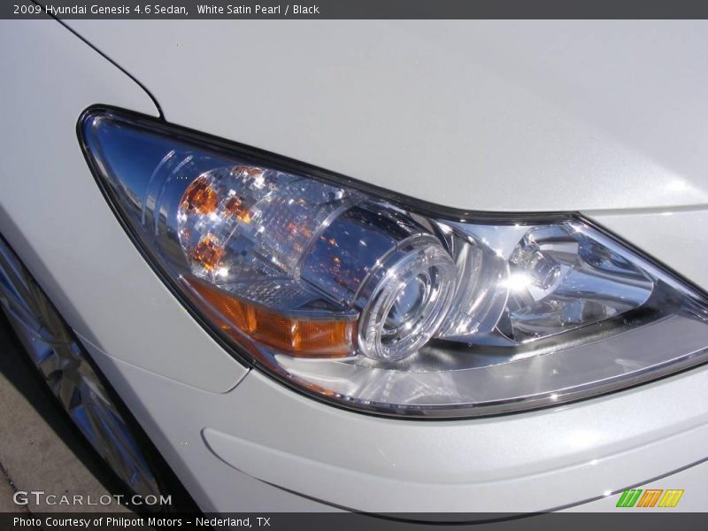 White Satin Pearl / Black 2009 Hyundai Genesis 4.6 Sedan