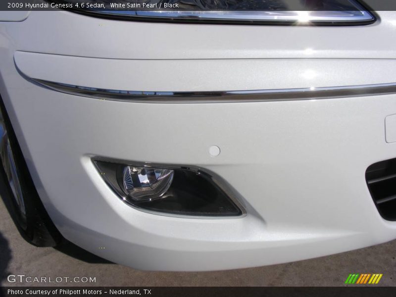 White Satin Pearl / Black 2009 Hyundai Genesis 4.6 Sedan