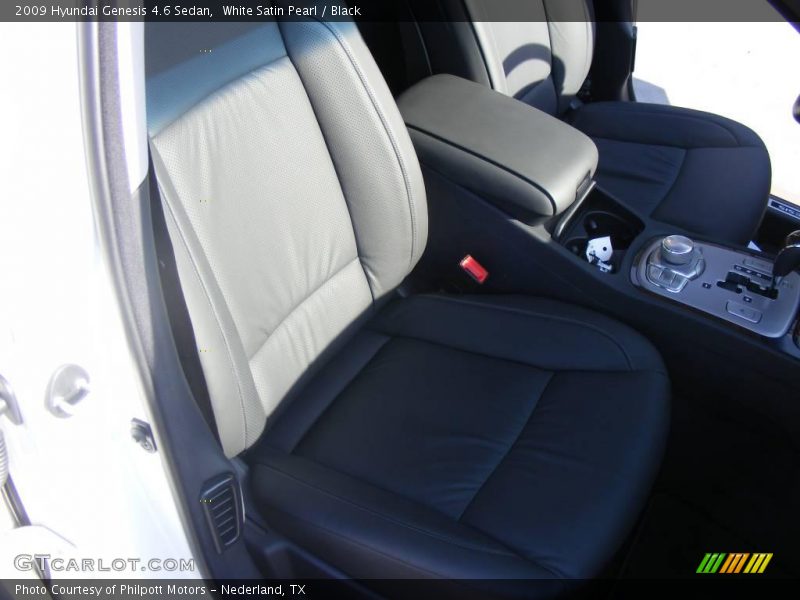 White Satin Pearl / Black 2009 Hyundai Genesis 4.6 Sedan