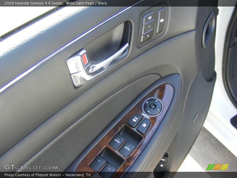 White Satin Pearl / Black 2009 Hyundai Genesis 4.6 Sedan