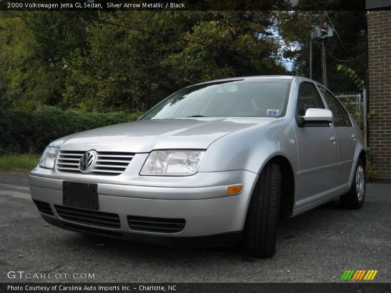Silver Arrow Metallic / Black 2000 Volkswagen Jetta GL Sedan