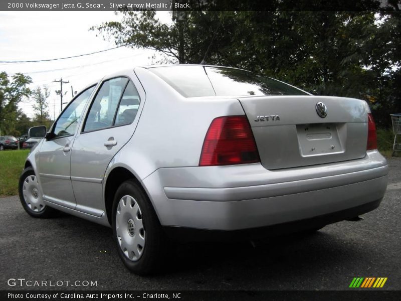 Silver Arrow Metallic / Black 2000 Volkswagen Jetta GL Sedan