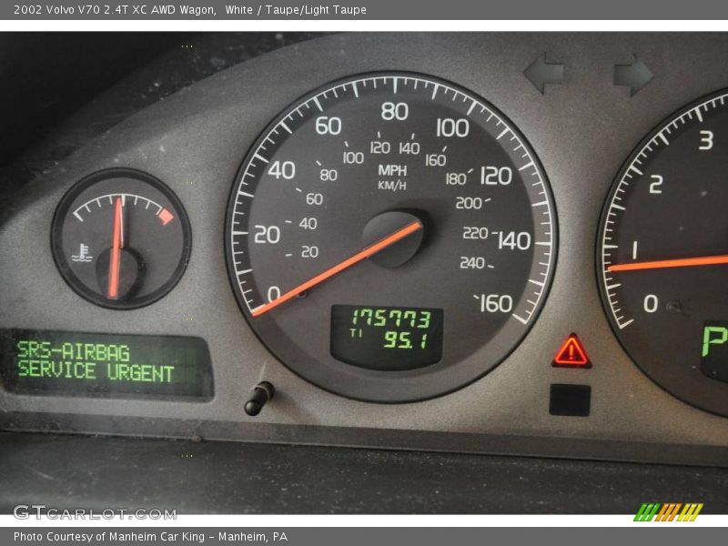White / Taupe/Light Taupe 2002 Volvo V70 2.4T XC AWD Wagon