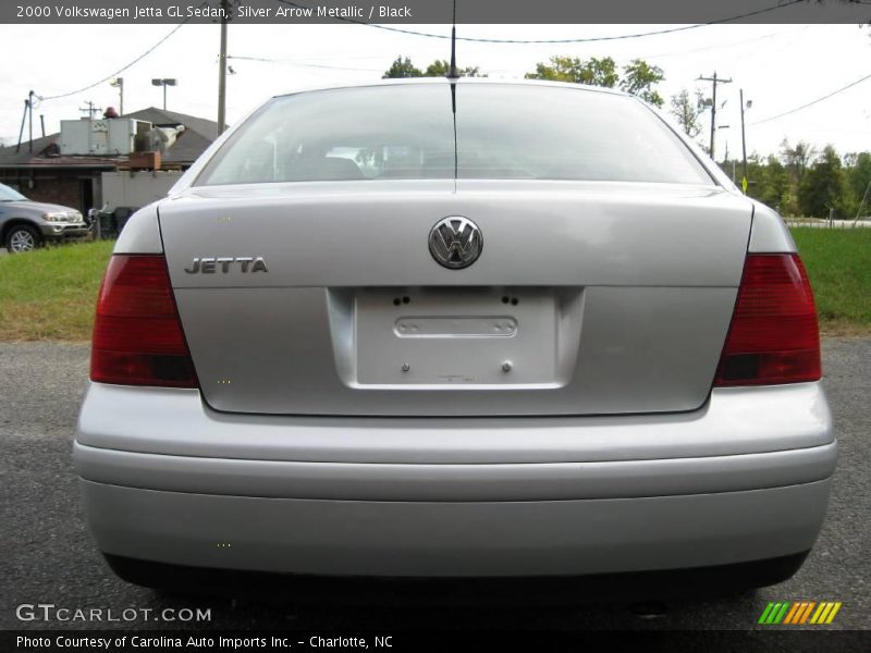 Silver Arrow Metallic / Black 2000 Volkswagen Jetta GL Sedan