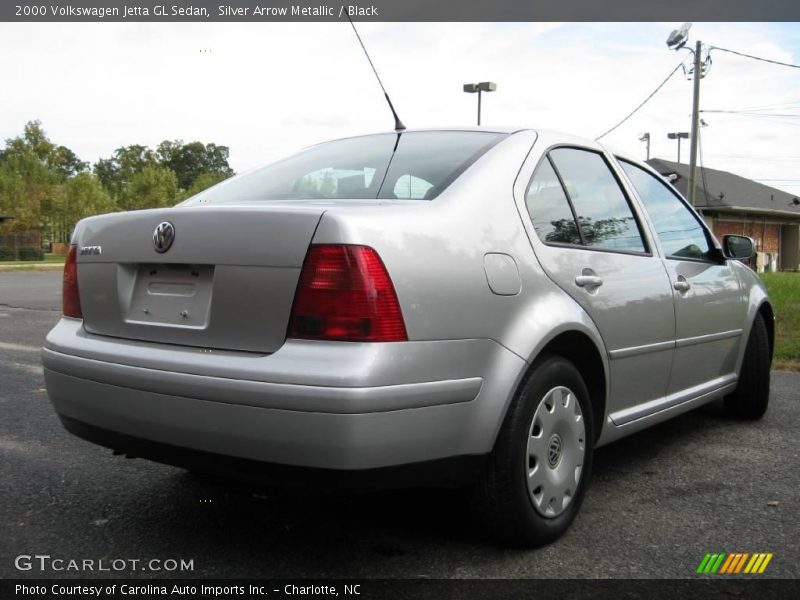 Silver Arrow Metallic / Black 2000 Volkswagen Jetta GL Sedan