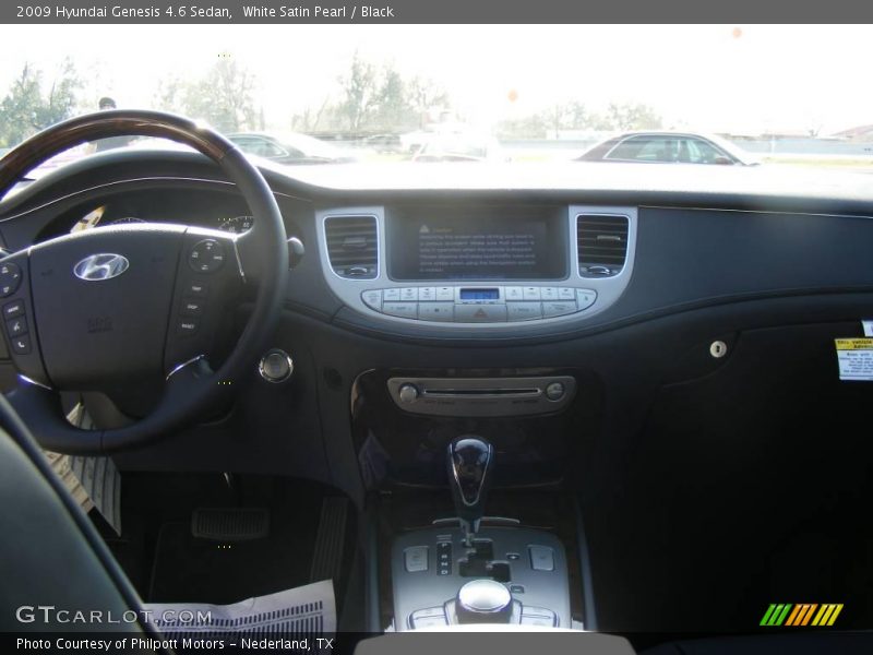 White Satin Pearl / Black 2009 Hyundai Genesis 4.6 Sedan