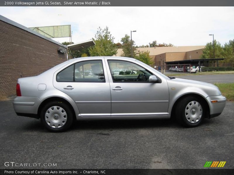 Silver Arrow Metallic / Black 2000 Volkswagen Jetta GL Sedan