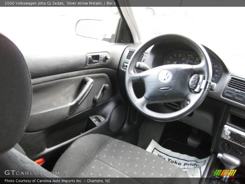 Silver Arrow Metallic / Black 2000 Volkswagen Jetta GL Sedan