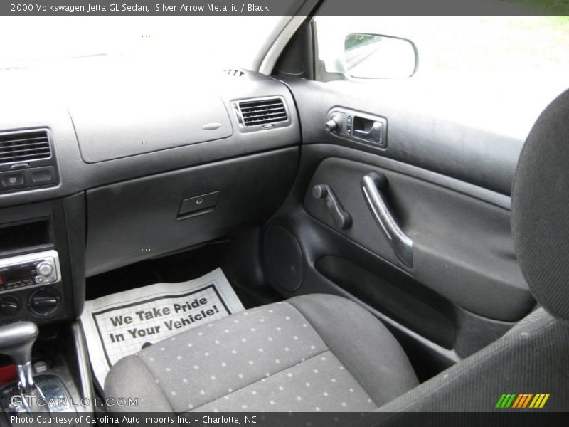 Silver Arrow Metallic / Black 2000 Volkswagen Jetta GL Sedan