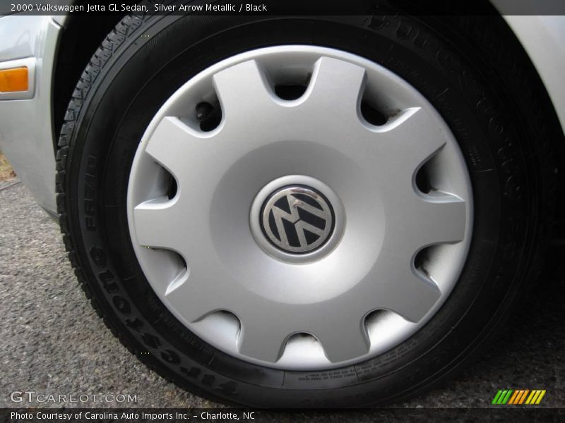 Silver Arrow Metallic / Black 2000 Volkswagen Jetta GL Sedan