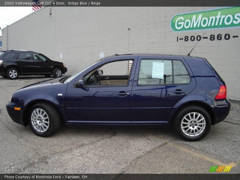 Indigo Blue / Beige 2003 Volkswagen Golf GLS 4 Door