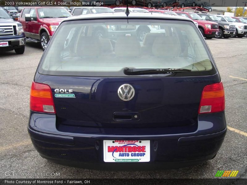 Indigo Blue / Beige 2003 Volkswagen Golf GLS 4 Door