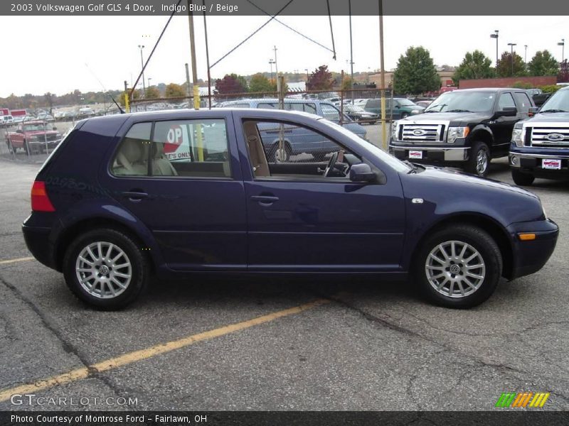Indigo Blue / Beige 2003 Volkswagen Golf GLS 4 Door