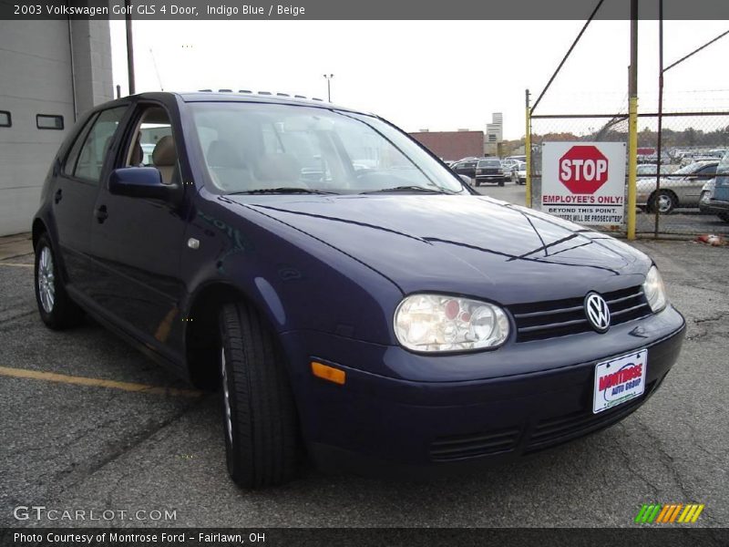 Indigo Blue / Beige 2003 Volkswagen Golf GLS 4 Door