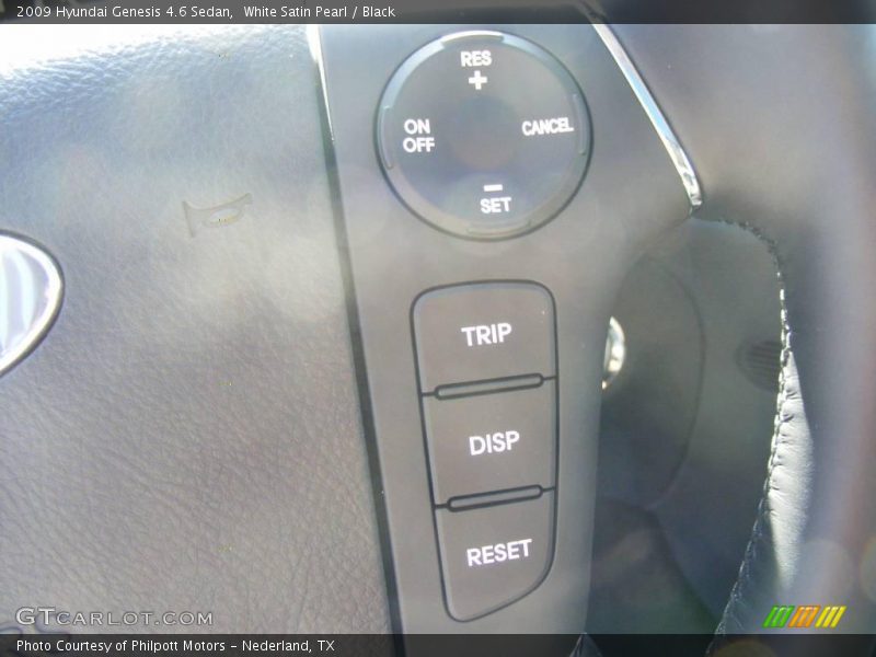 White Satin Pearl / Black 2009 Hyundai Genesis 4.6 Sedan