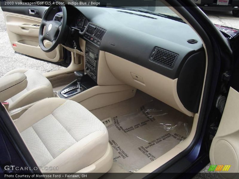 Indigo Blue / Beige 2003 Volkswagen Golf GLS 4 Door