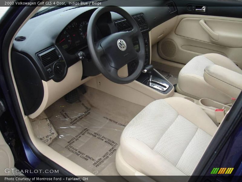 Indigo Blue / Beige 2003 Volkswagen Golf GLS 4 Door