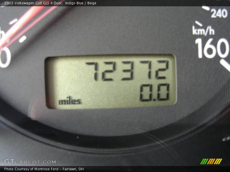 Indigo Blue / Beige 2003 Volkswagen Golf GLS 4 Door