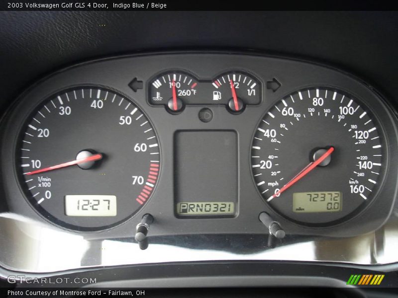 Indigo Blue / Beige 2003 Volkswagen Golf GLS 4 Door