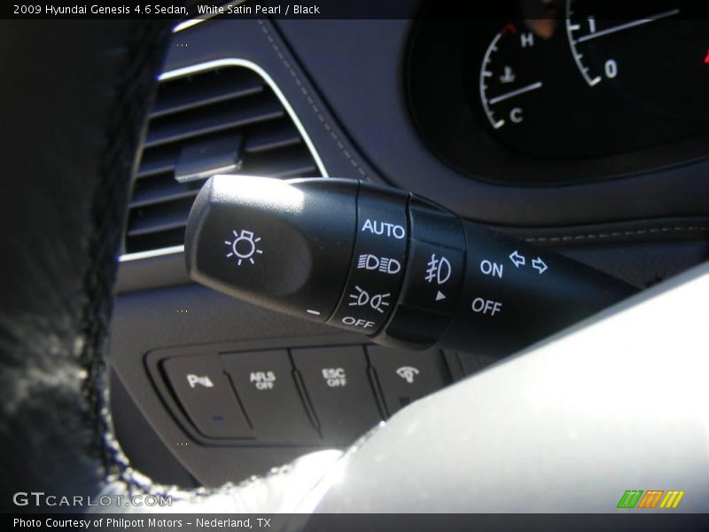 White Satin Pearl / Black 2009 Hyundai Genesis 4.6 Sedan
