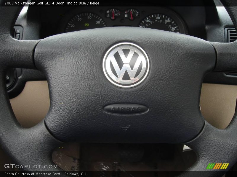 Indigo Blue / Beige 2003 Volkswagen Golf GLS 4 Door