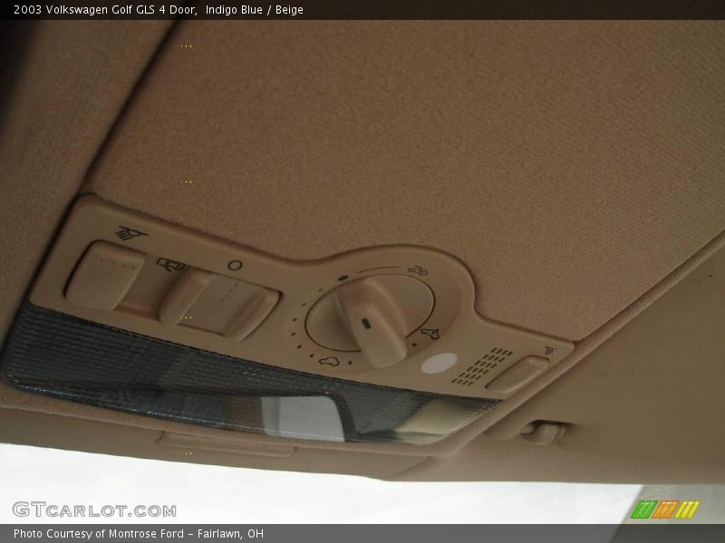 Indigo Blue / Beige 2003 Volkswagen Golf GLS 4 Door