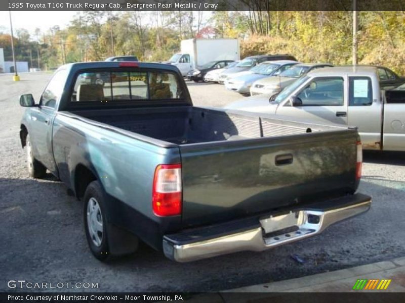 Evergreen Pearl Metallic / Gray 1995 Toyota T100 Truck Regular Cab