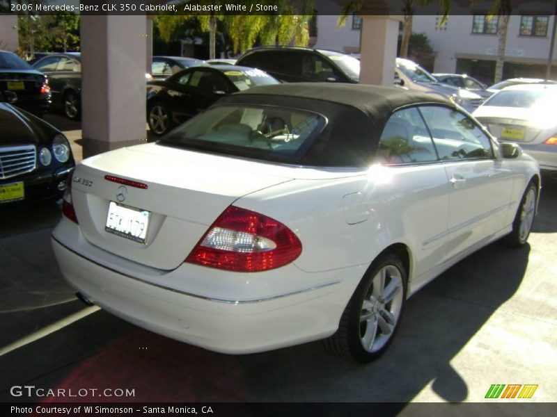 Alabaster White / Stone 2006 Mercedes-Benz CLK 350 Cabriolet