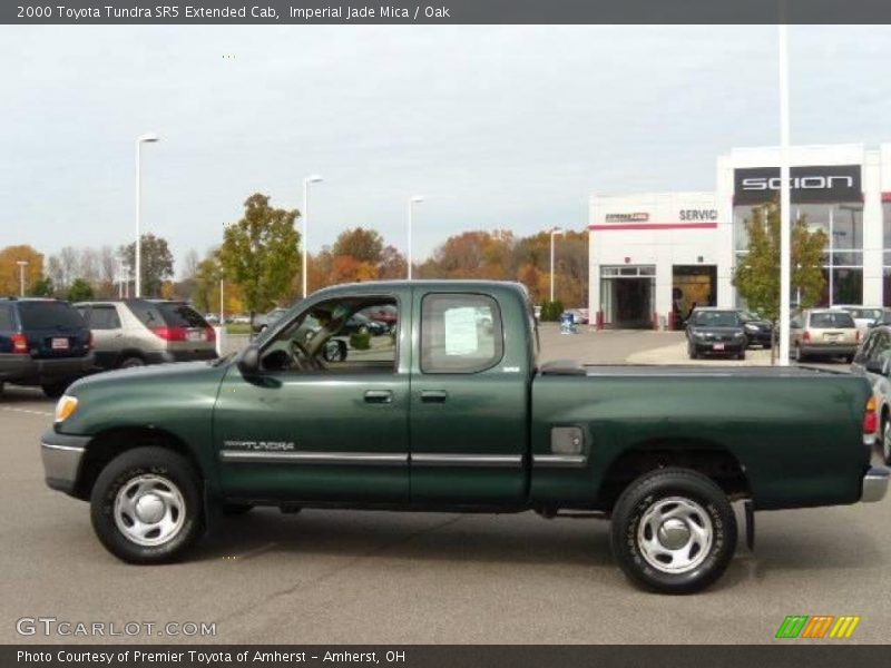 Imperial Jade Mica / Oak 2000 Toyota Tundra SR5 Extended Cab
