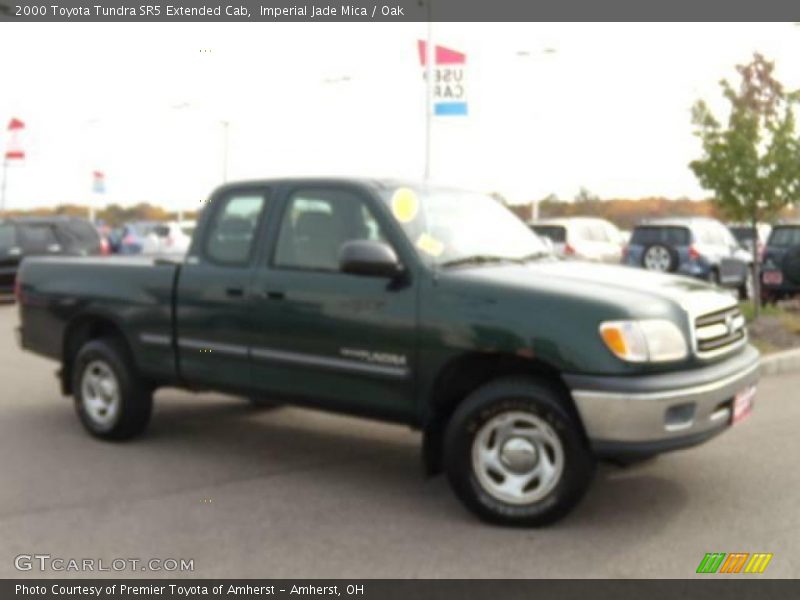 Imperial Jade Mica / Oak 2000 Toyota Tundra SR5 Extended Cab
