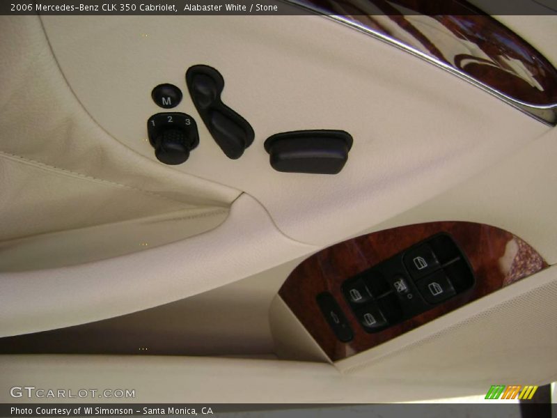 Alabaster White / Stone 2006 Mercedes-Benz CLK 350 Cabriolet