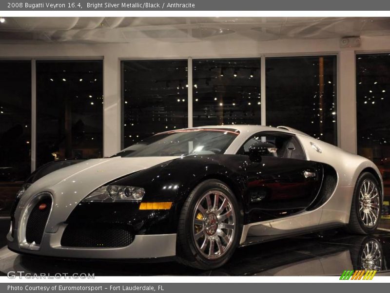 Bright Silver Metallic/Black / Anthracite 2008 Bugatti Veyron 16.4