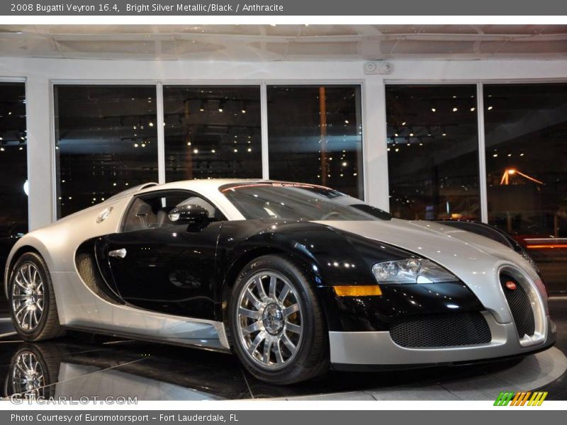 Bright Silver Metallic/Black / Anthracite 2008 Bugatti Veyron 16.4