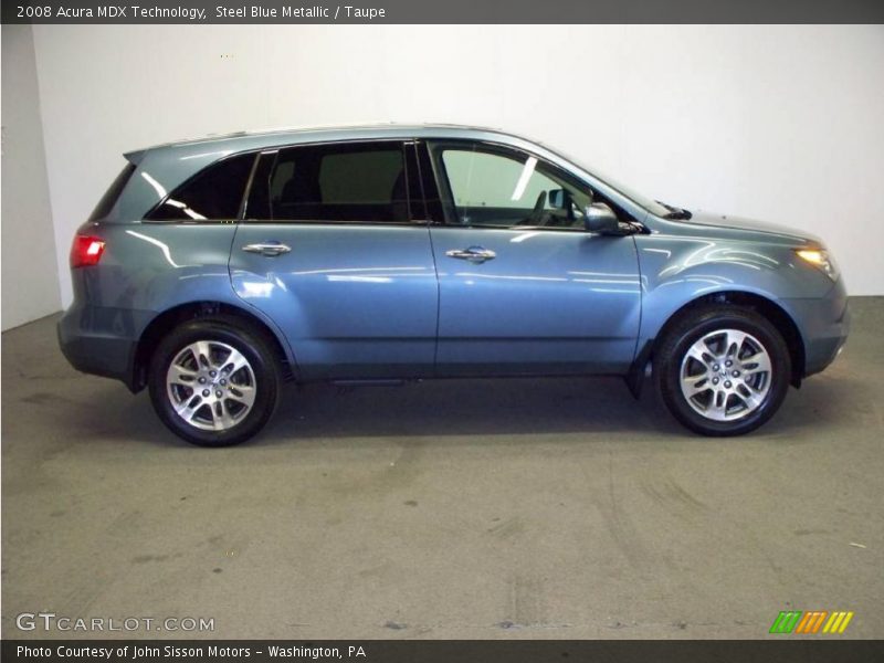 Steel Blue Metallic / Taupe 2008 Acura MDX Technology