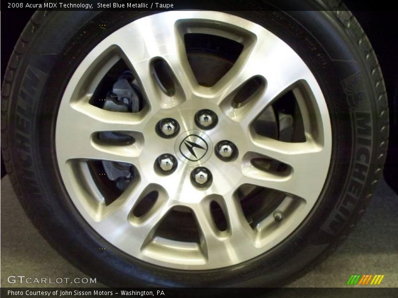 Steel Blue Metallic / Taupe 2008 Acura MDX Technology
