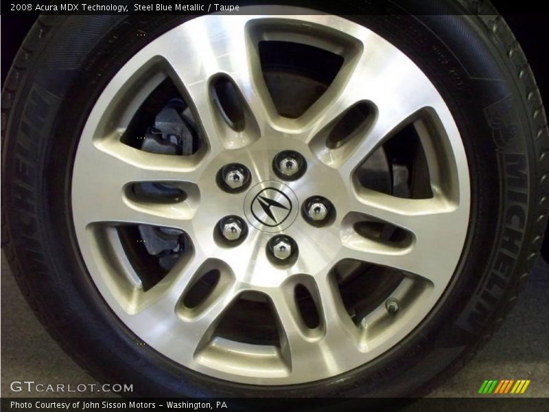 Steel Blue Metallic / Taupe 2008 Acura MDX Technology
