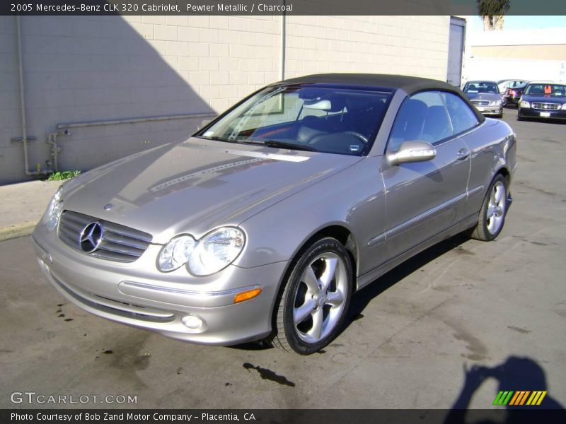 Pewter Metallic / Charcoal 2005 Mercedes-Benz CLK 320 Cabriolet