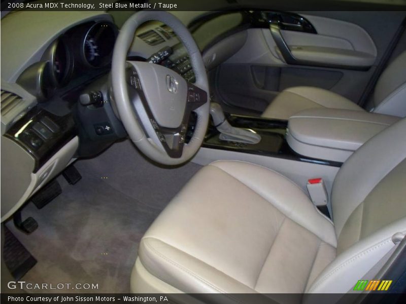 Steel Blue Metallic / Taupe 2008 Acura MDX Technology